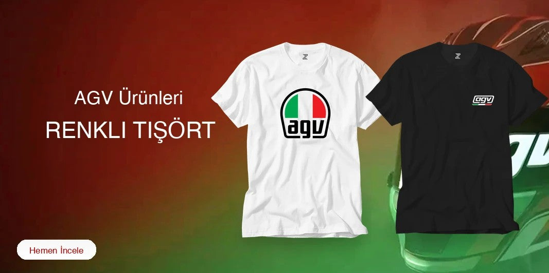 AGV Renkli Tişört kapak