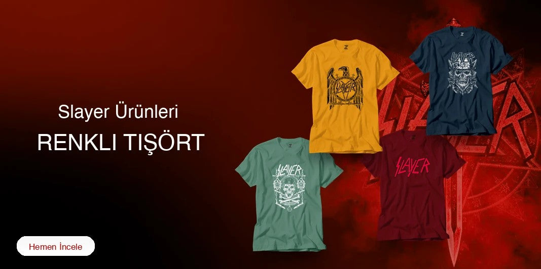 Slayer Renkli Tişört kapak