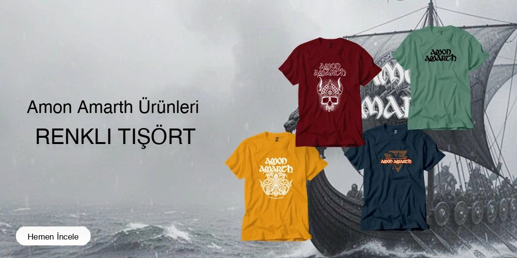 Amon Amarth Renkli Tişört kapak