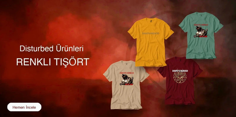 Disturbed Renkli Tişört