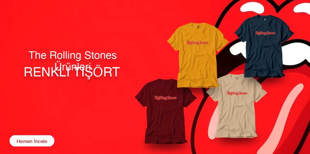 The Rolling Stones Renkli Tişört kapak