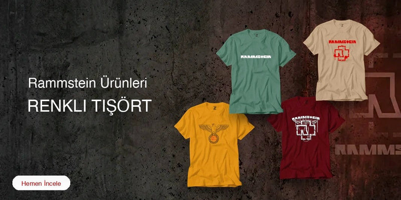 Rammstein Renkli Tişört kapak