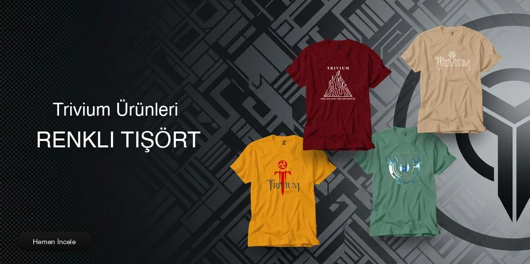 Trivium Renkli Tişört kapak
