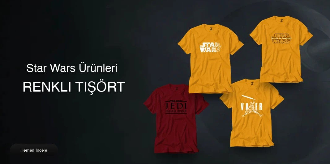 Star Wars Renkli Tişört kapak