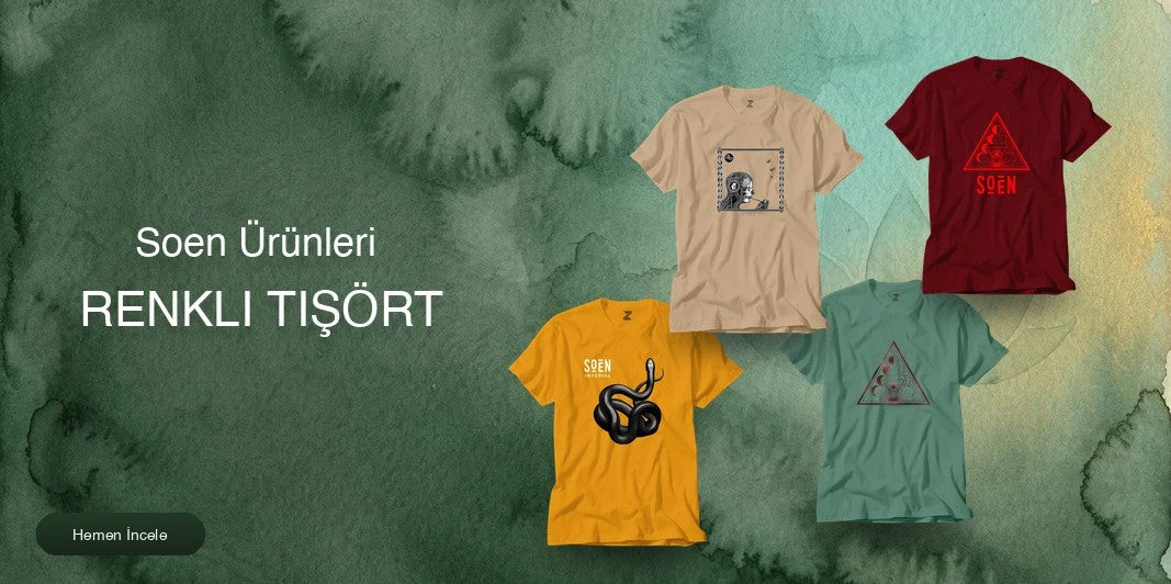 Soen Renkli Tişört kapak