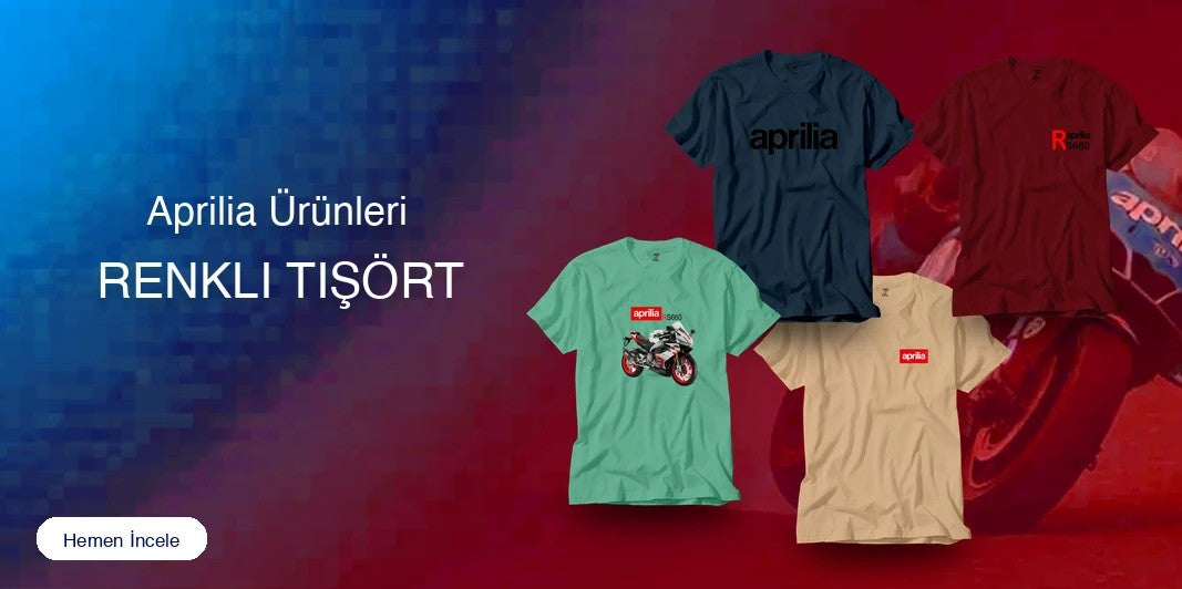Aprilia Renkli Tişört kapak