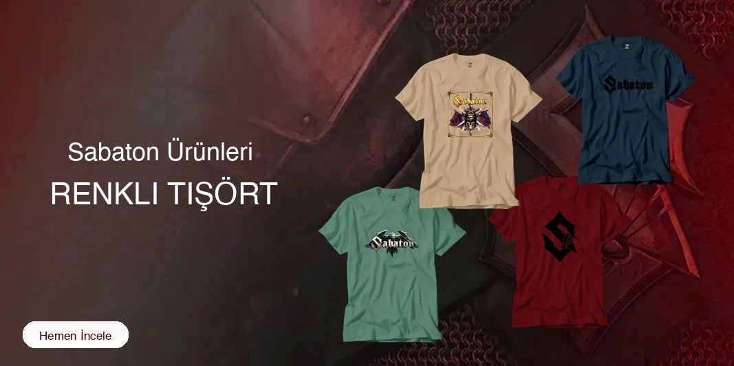 Sabaton Renkli Tişört kapak
