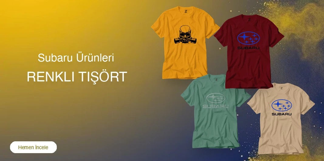 Subaru Renkli Tişört kapak