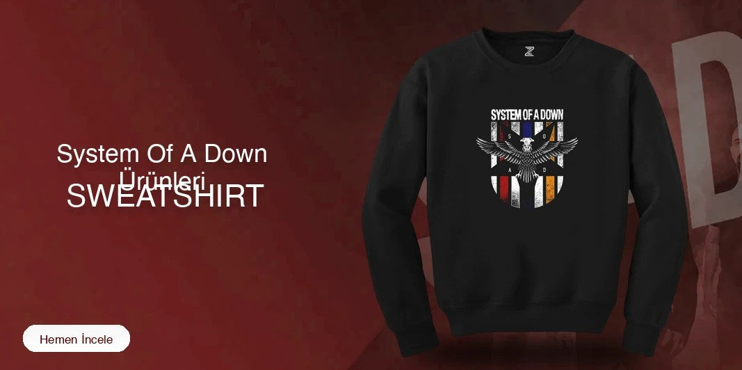 System Of A Down Sweatshirt kapak
