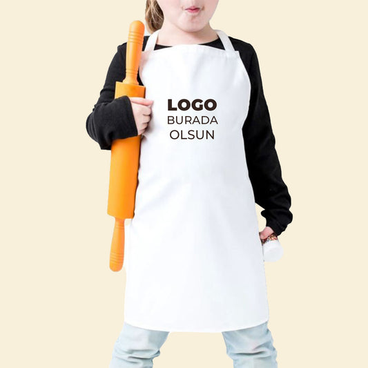 Mutfak Önlüğü Çocuk Beyaz Renk Toptan