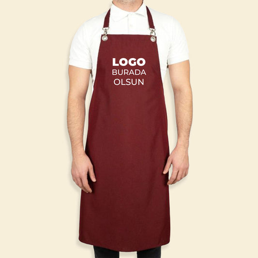 MasterChef Mutfak Önlüğü Bordo Renk Toptan
