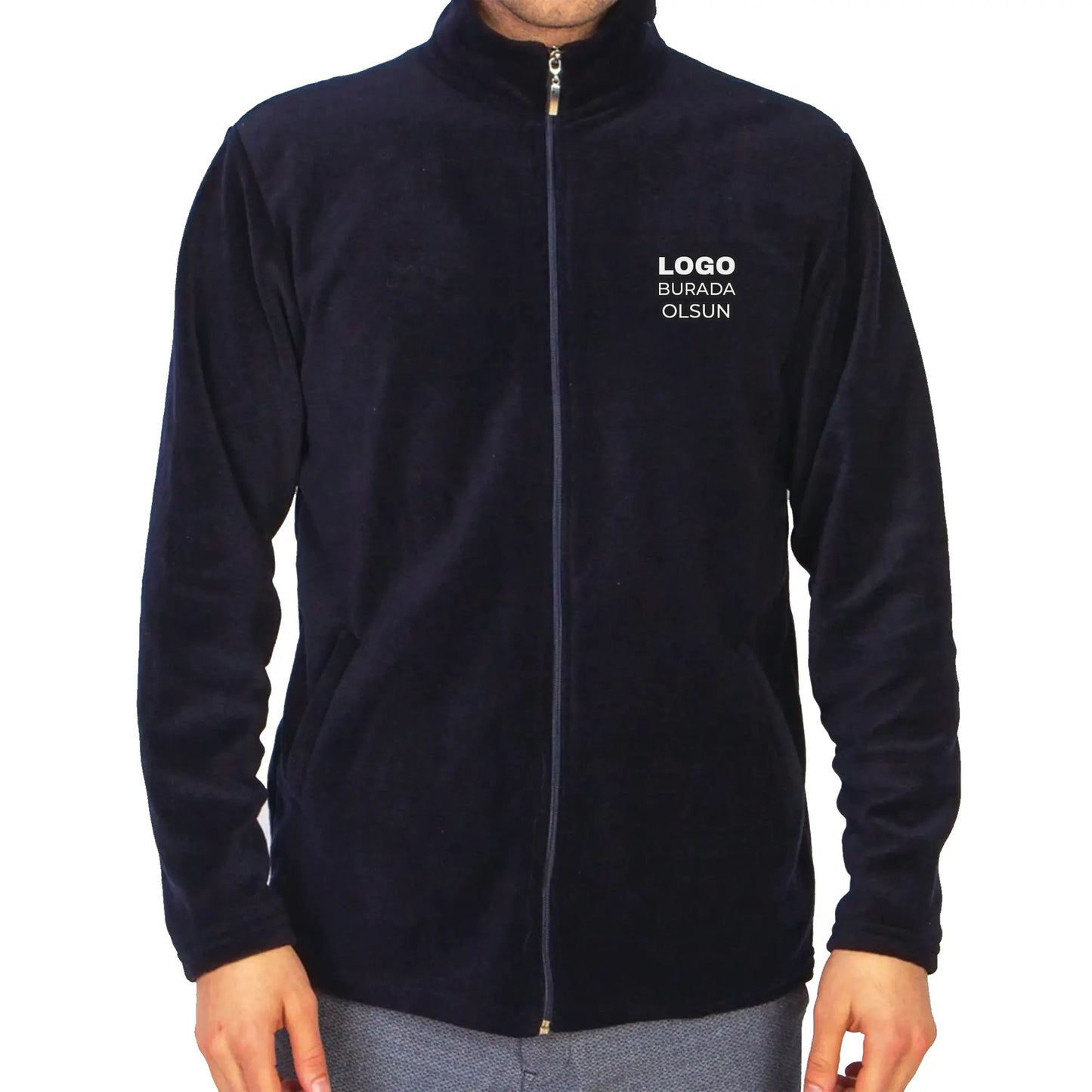 Polar Baskılı Nakışlı Lacivert Toptan