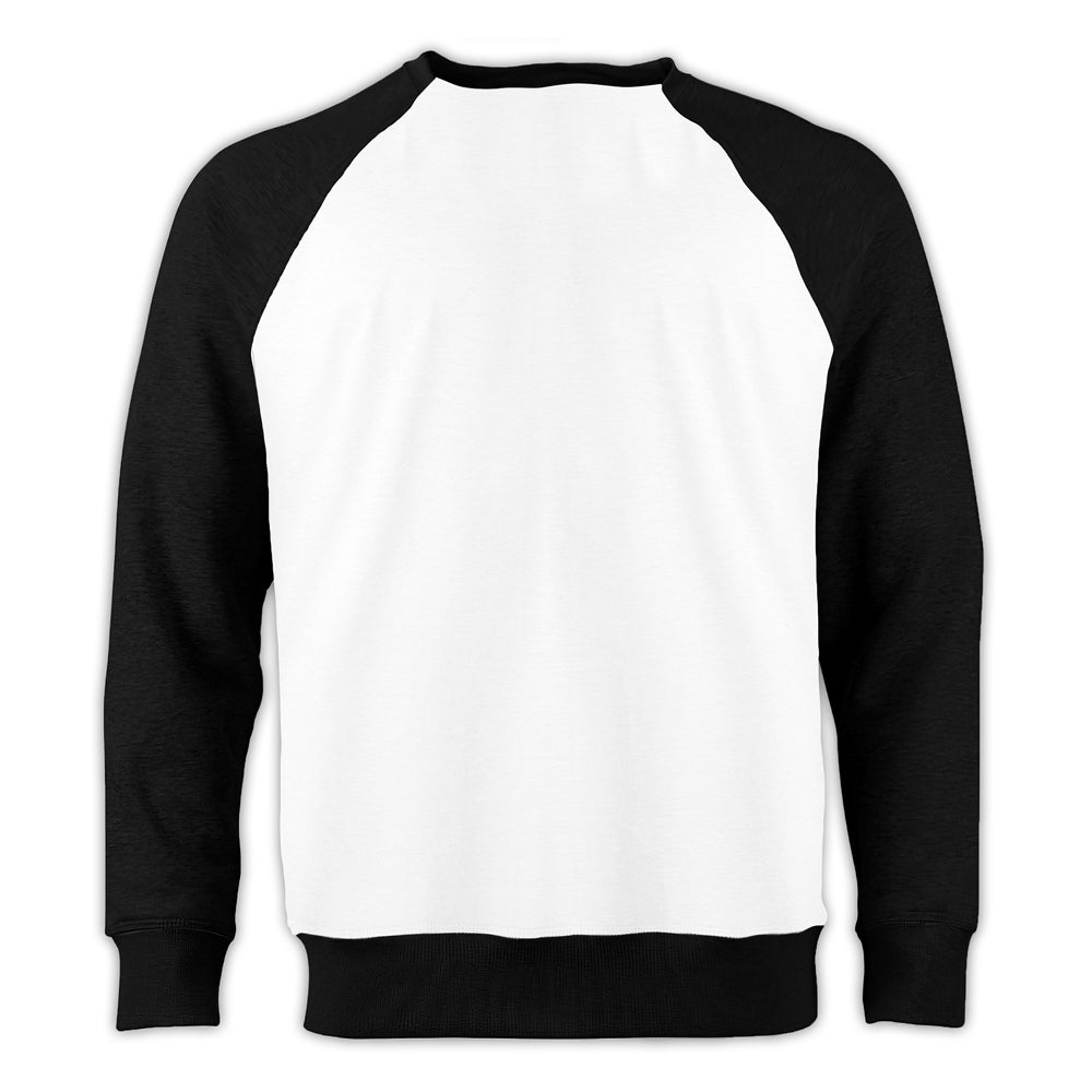 Kruvazör Motosiklet Çizim Reglan Kol Beyaz Sweatshirt