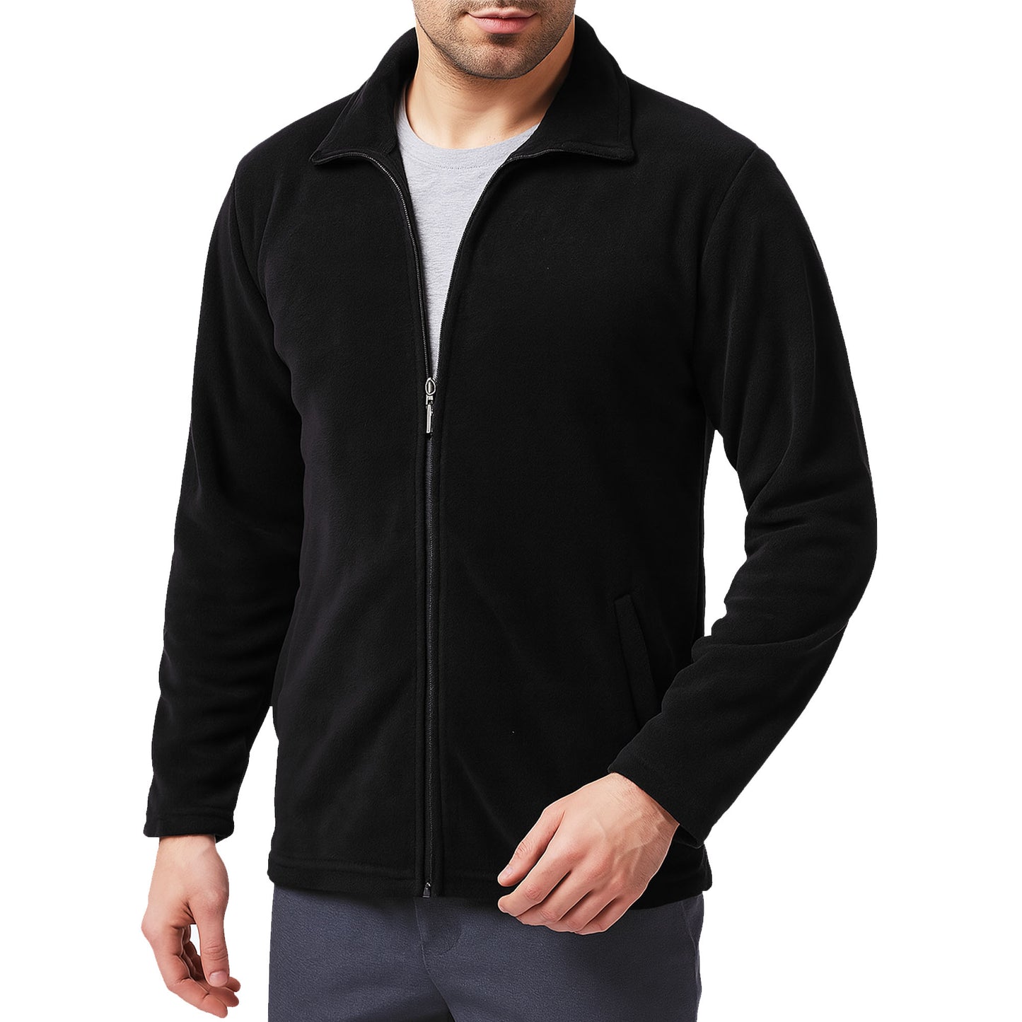 Polar Fermuarlı Siyah Renk