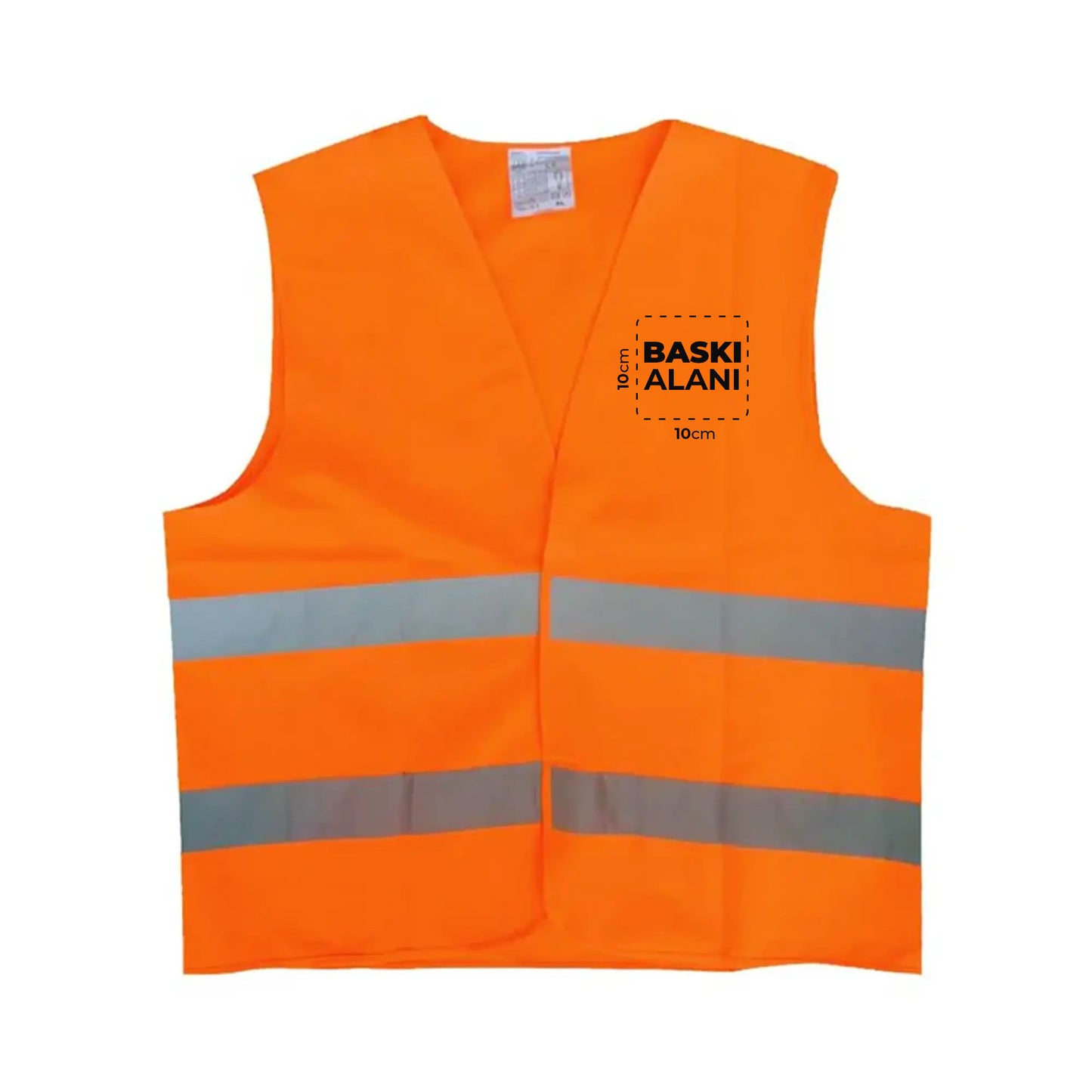 Logo Baskılı Reflektörlü İkaz Yeleği Baskılı Toptan