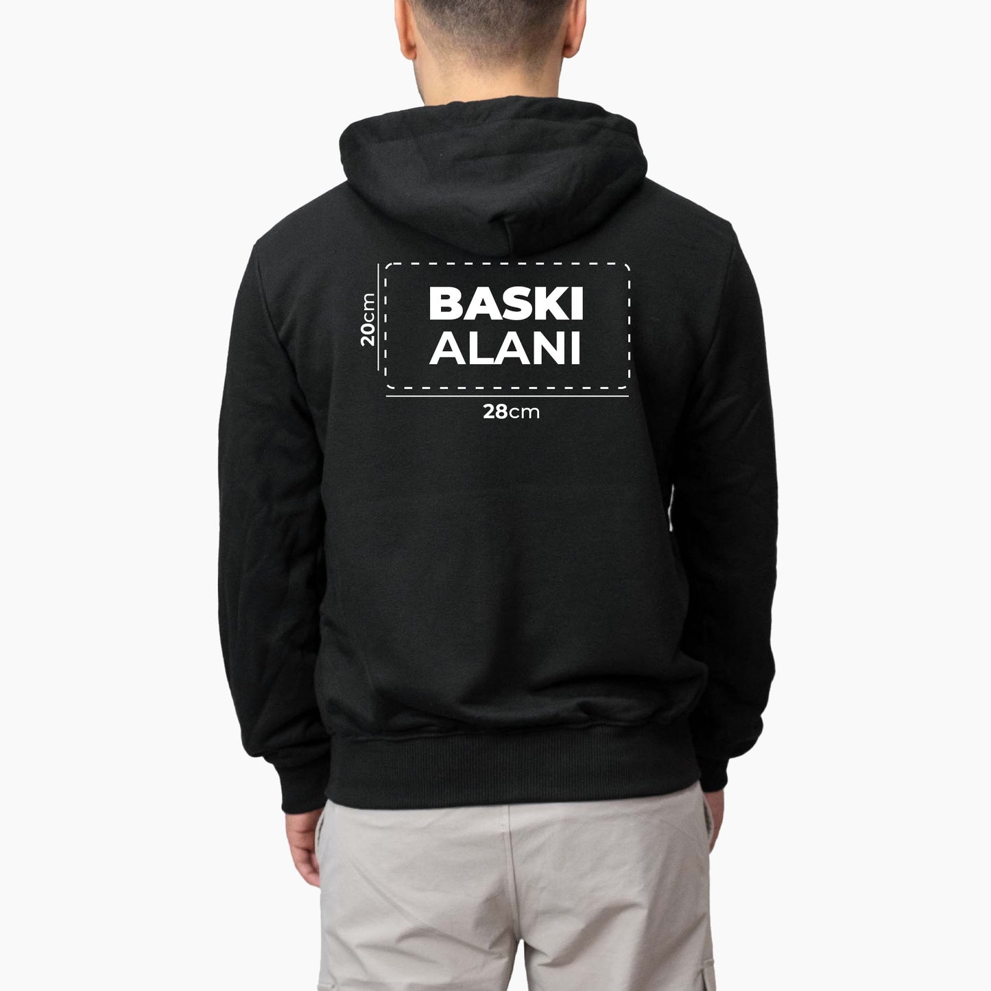 Baskılı Fermuarlı Kapşonlu Sweatshirt Toptan