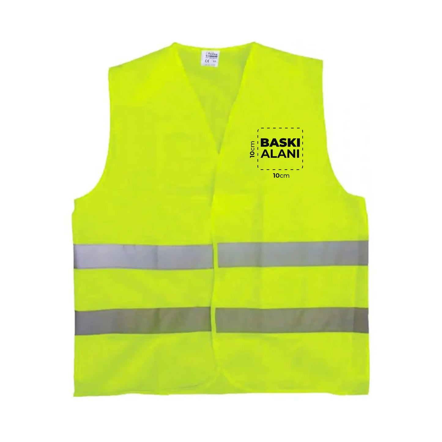 Logo Baskılı Reflektörlü İkaz Yeleği Baskılı Toptan