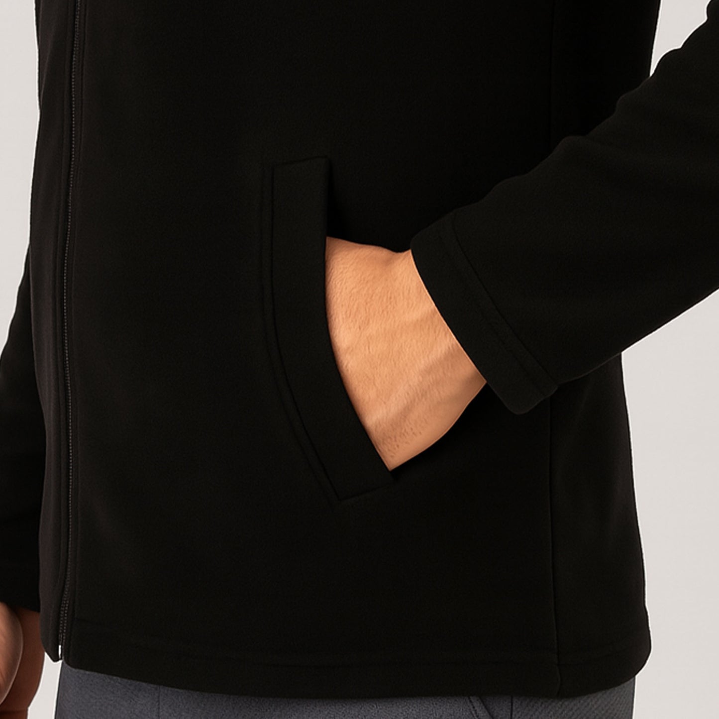 Polar Fermuarlı Siyah Renk