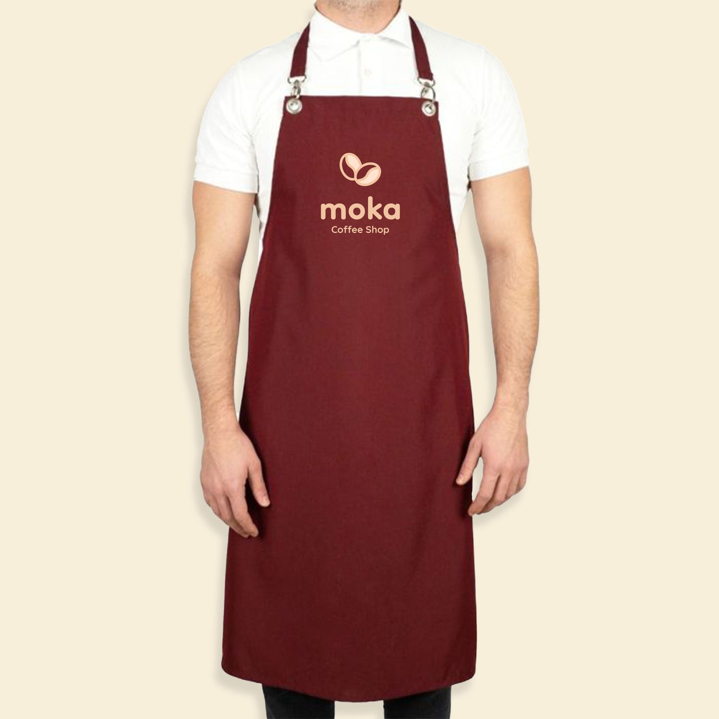 MasterChef Mutfak Önlüğü Bordo Renk Toptan