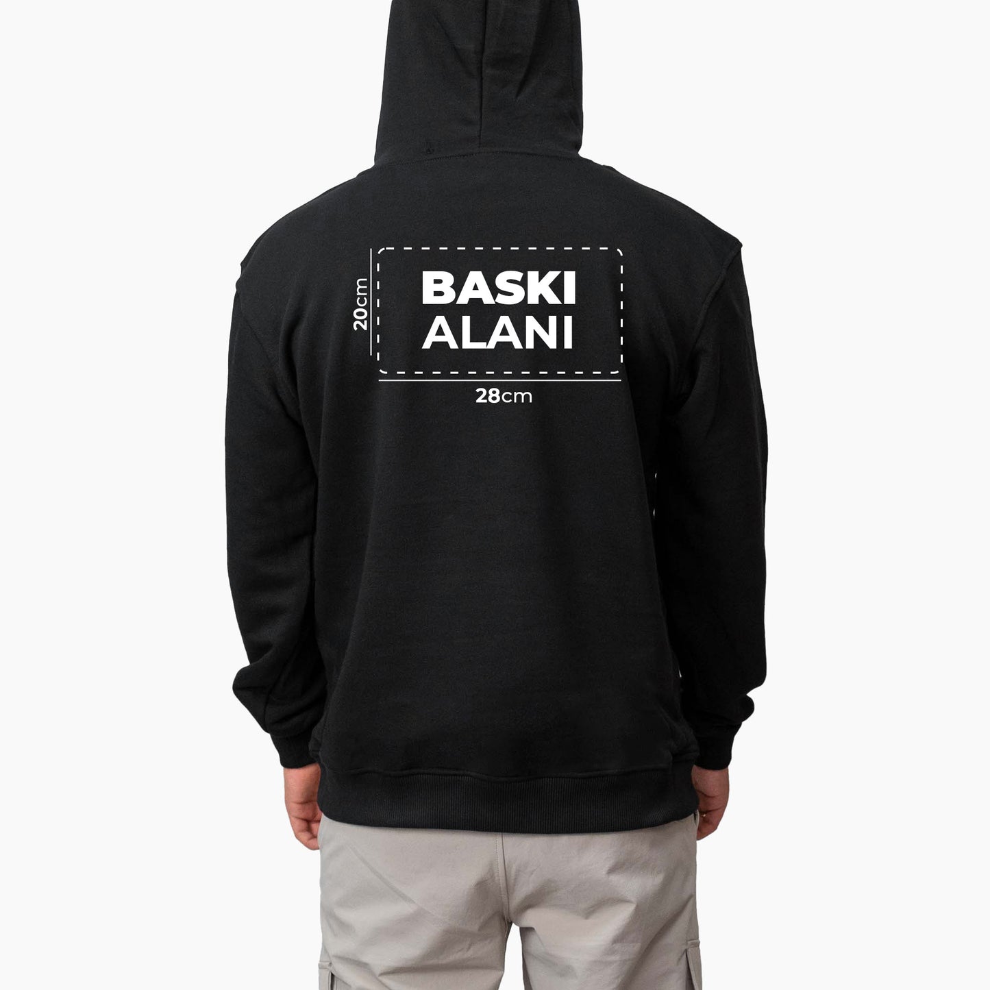 Baskılı Kapşonlu Sweatshirt Toptan
