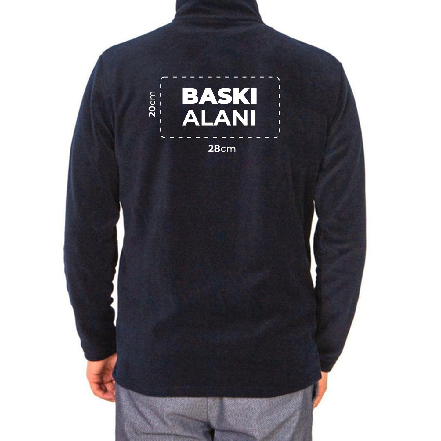 Polar Baskılı Nakışlı Lacivert Toptan