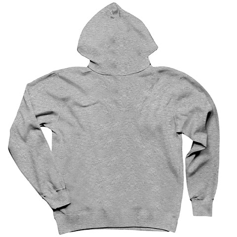 Muhammed Ali White Text Gri Kapşonlu Sweatshirt Hoodie