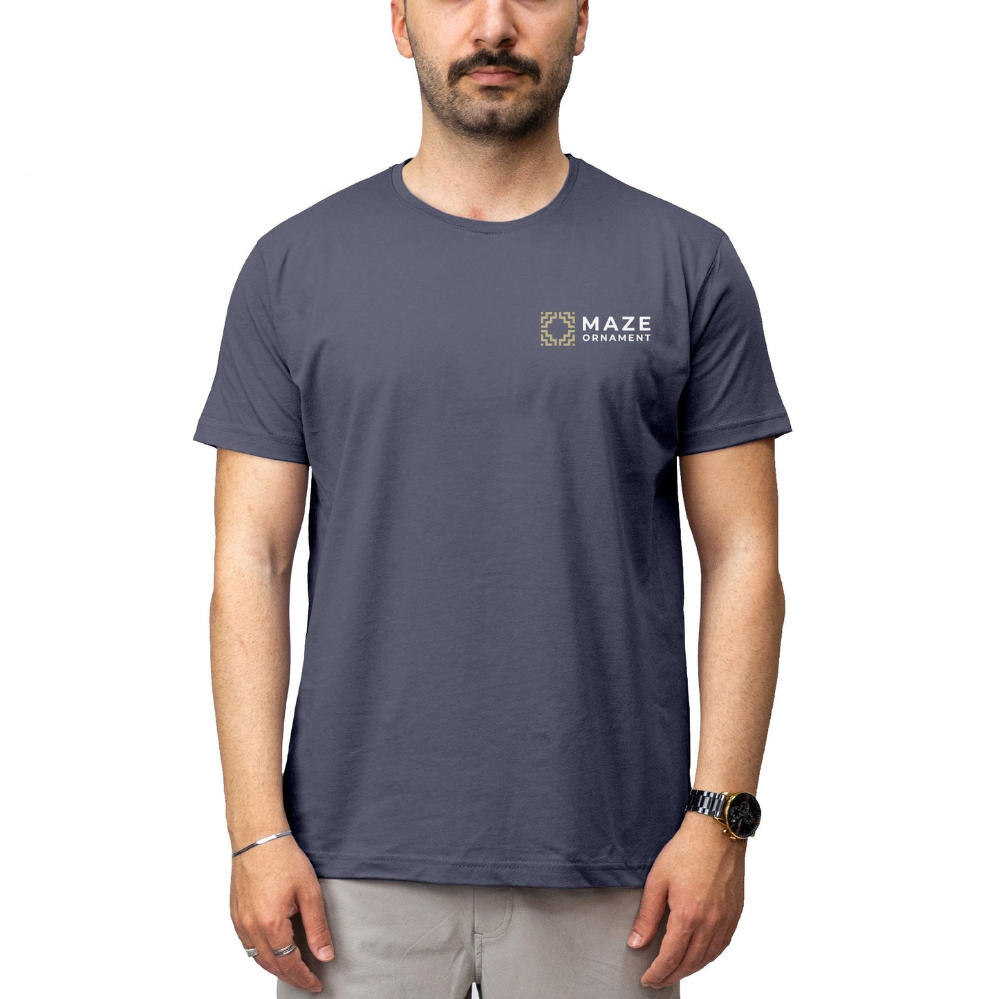 Logo Baskılı Füme Tişört Toptan