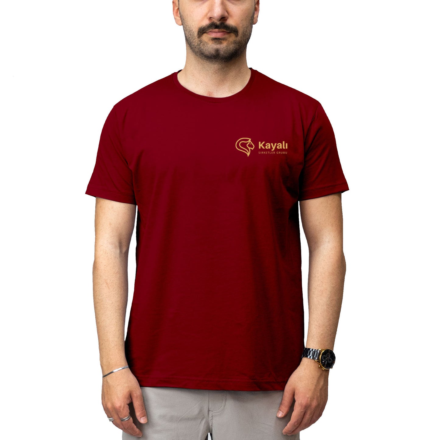 Logo Baskılı Kırmızı Tişört Toptan