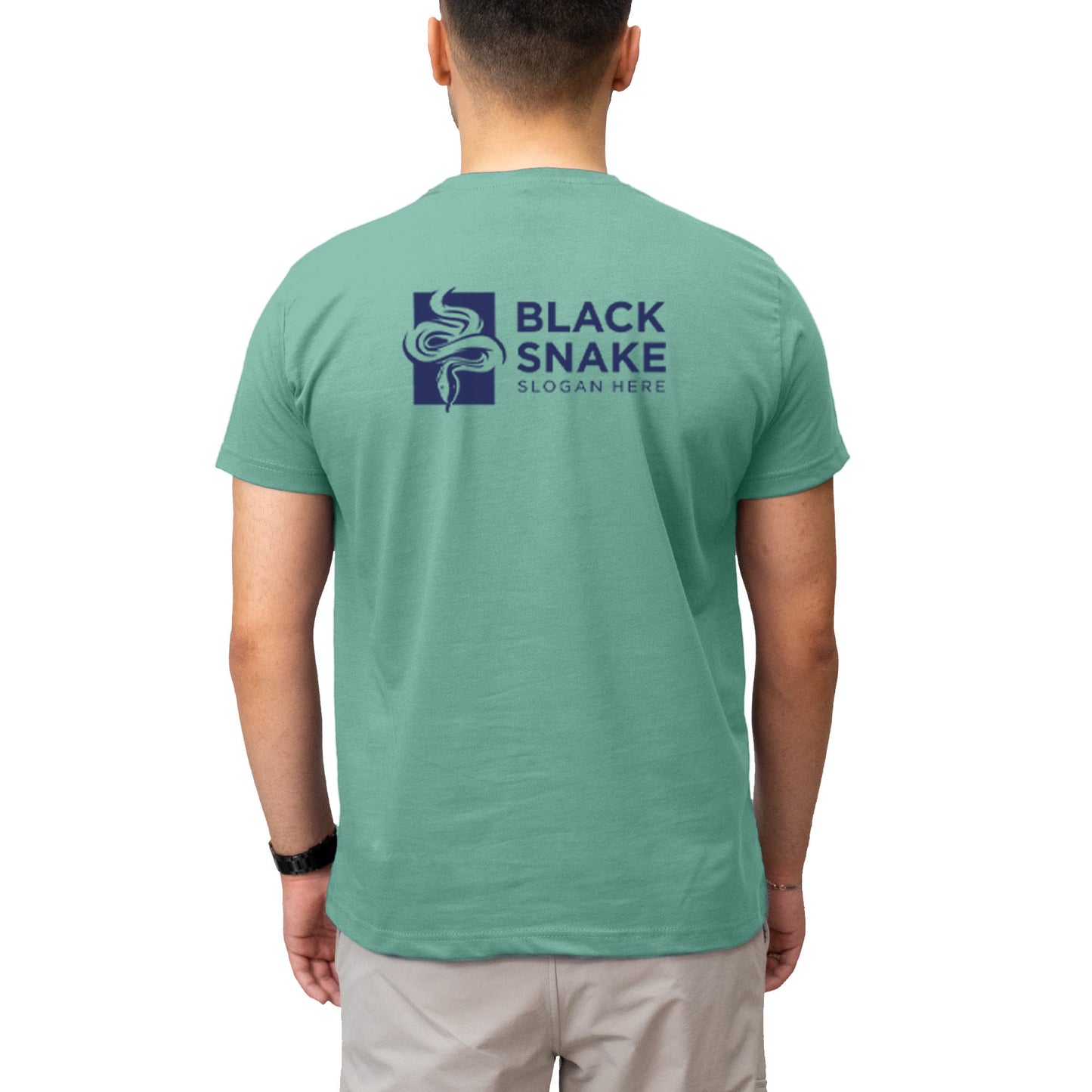 Logo Baskılı Yeşil Tişört Toptan