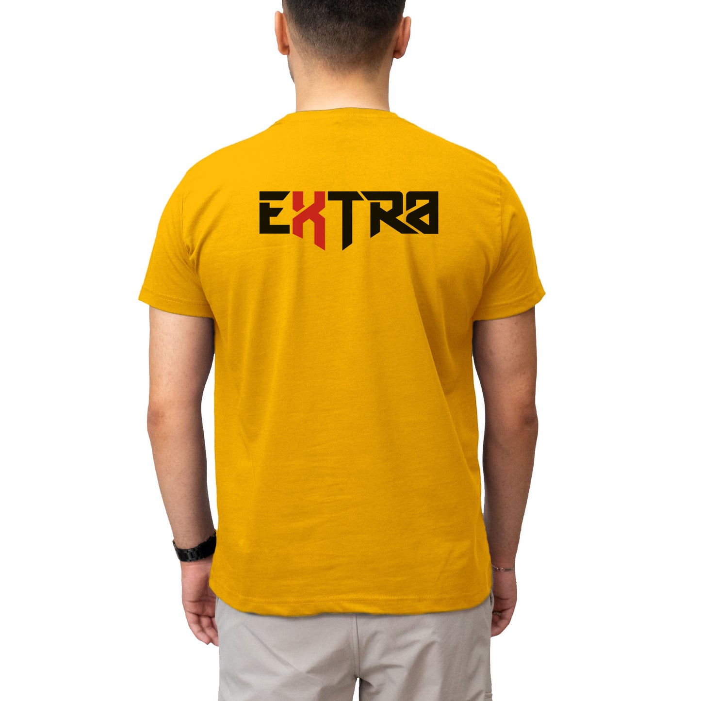 Logo Baskılı Sarı Tişört Toptan