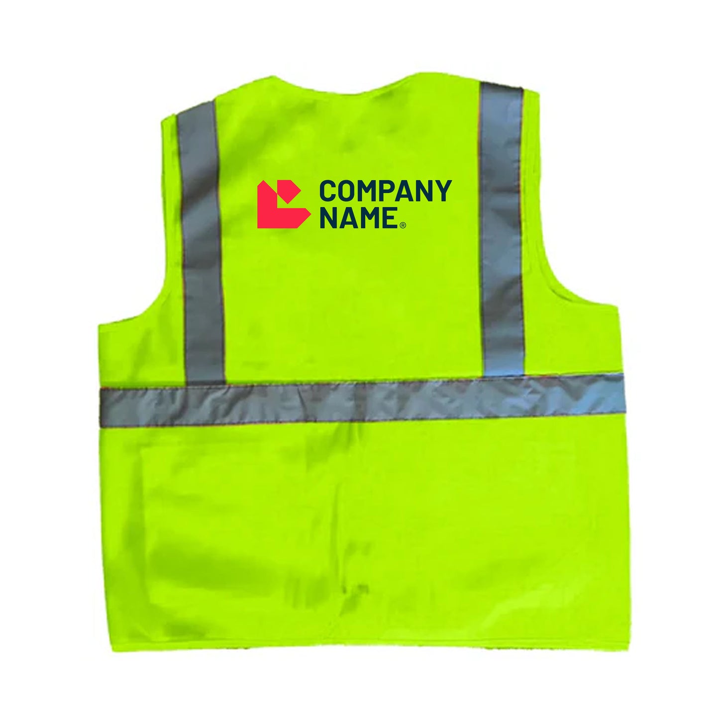 Logo Baskılı Reflektörlü Mühendis Yeleği Yeşil Baskılı Toptan