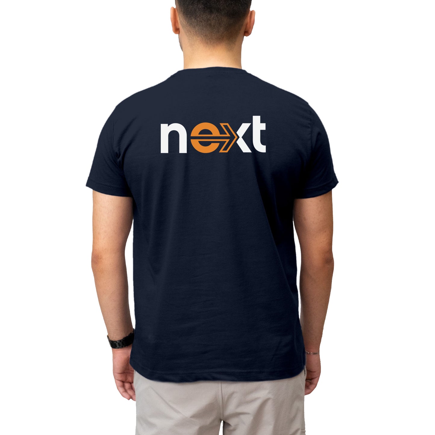 Logo Baskılı Lacivert Tişört Toptan