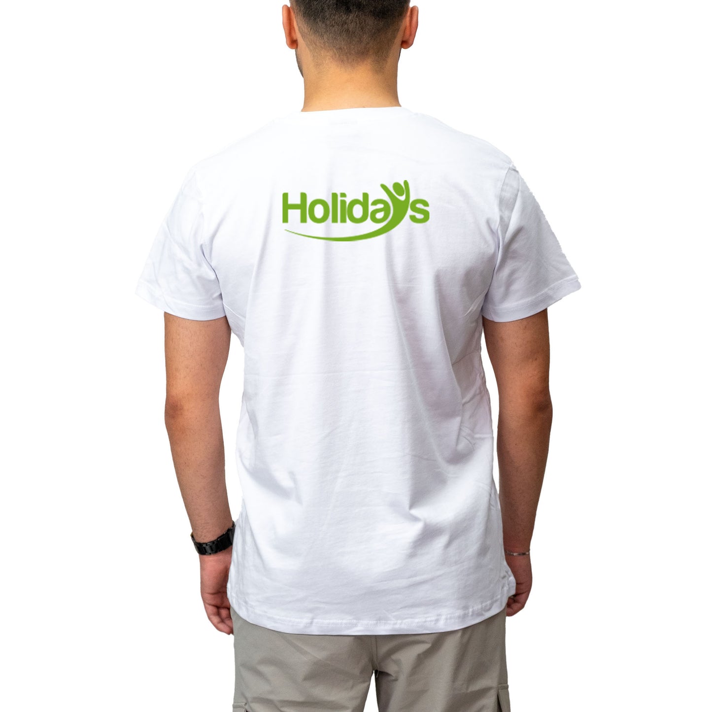 Logo Baskılı Beyaz Tişört Toptan