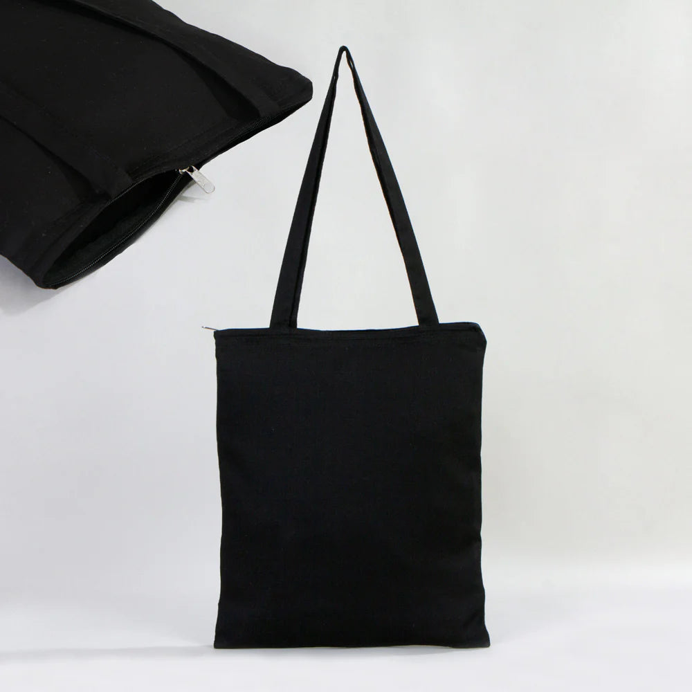 Alice Cooper Too Close For Comfort Eyes Siyah Fermuarlı Bez Çanta Gabardin