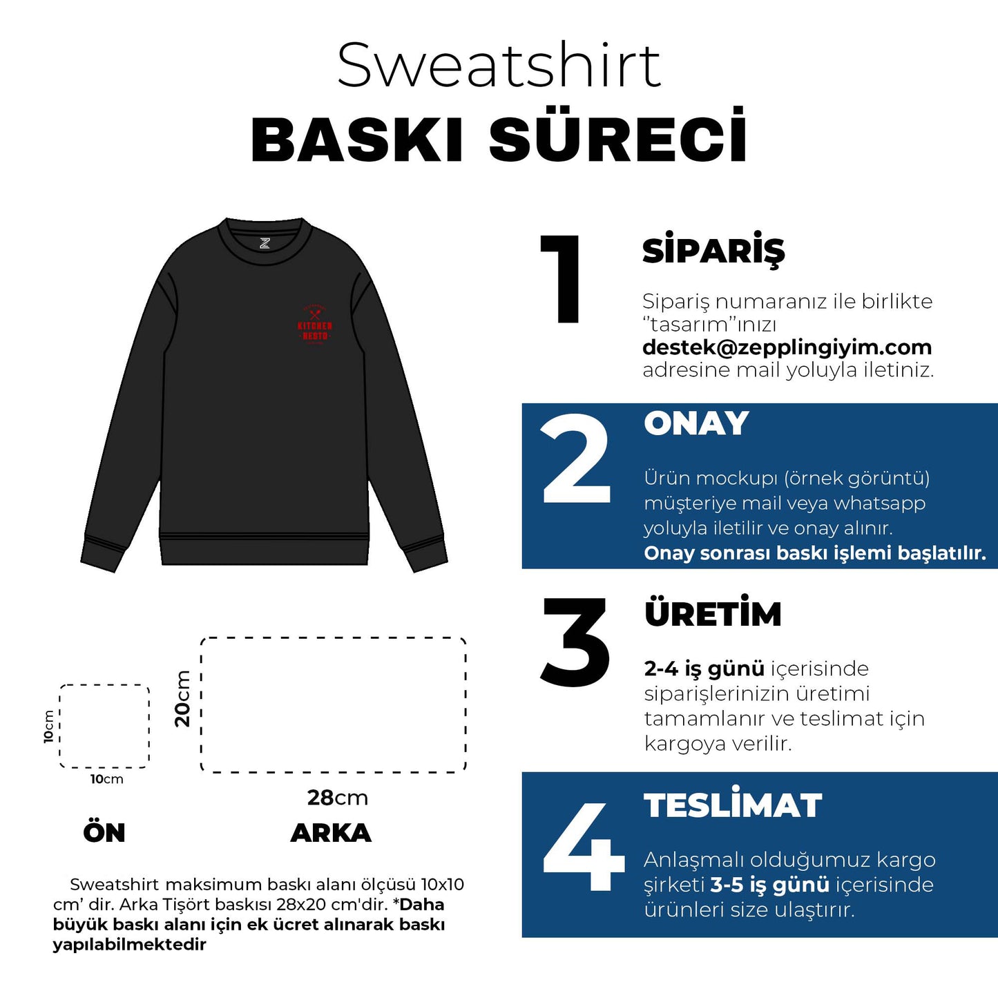 Baskılı Sweatshirt Toptan