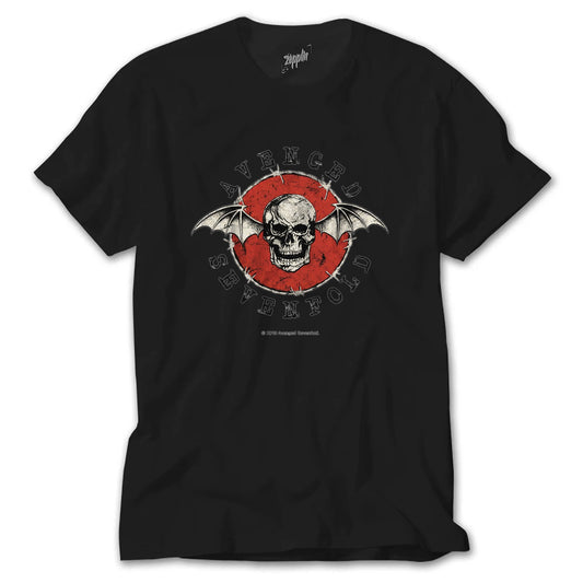 Avenged Sevenfold - FOLD_BEYAZ-8 Siyah Tişört