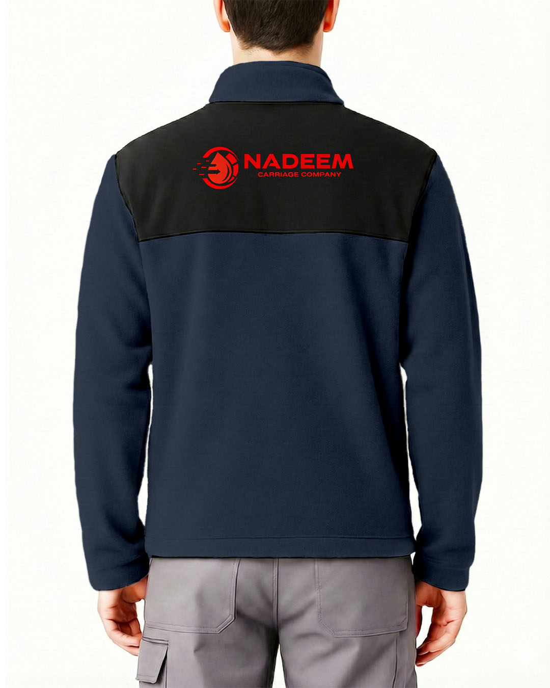 Softshell Polar Baskılı Nakışlı Lacivert Toptan