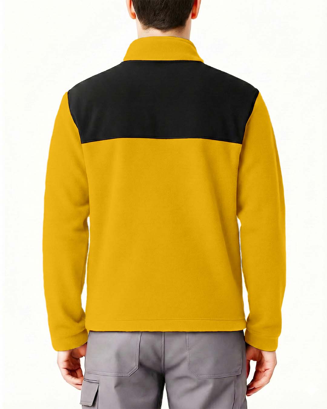 Softshell Polar Baskısız Sarı Toptan