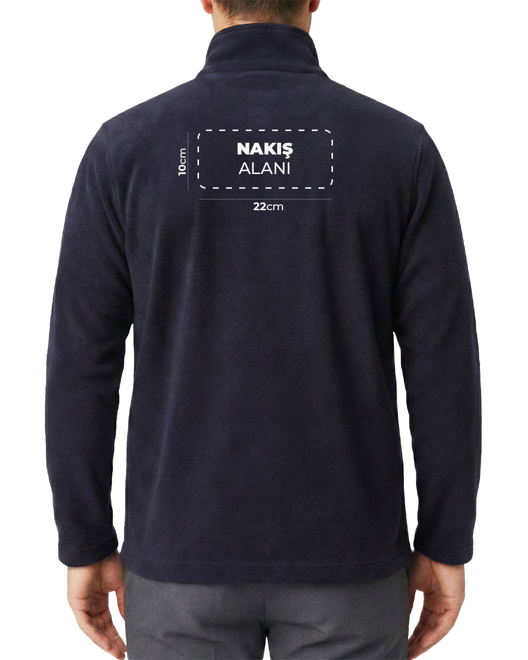 Polar Baskılı Nakışlı Lacivert Toptan