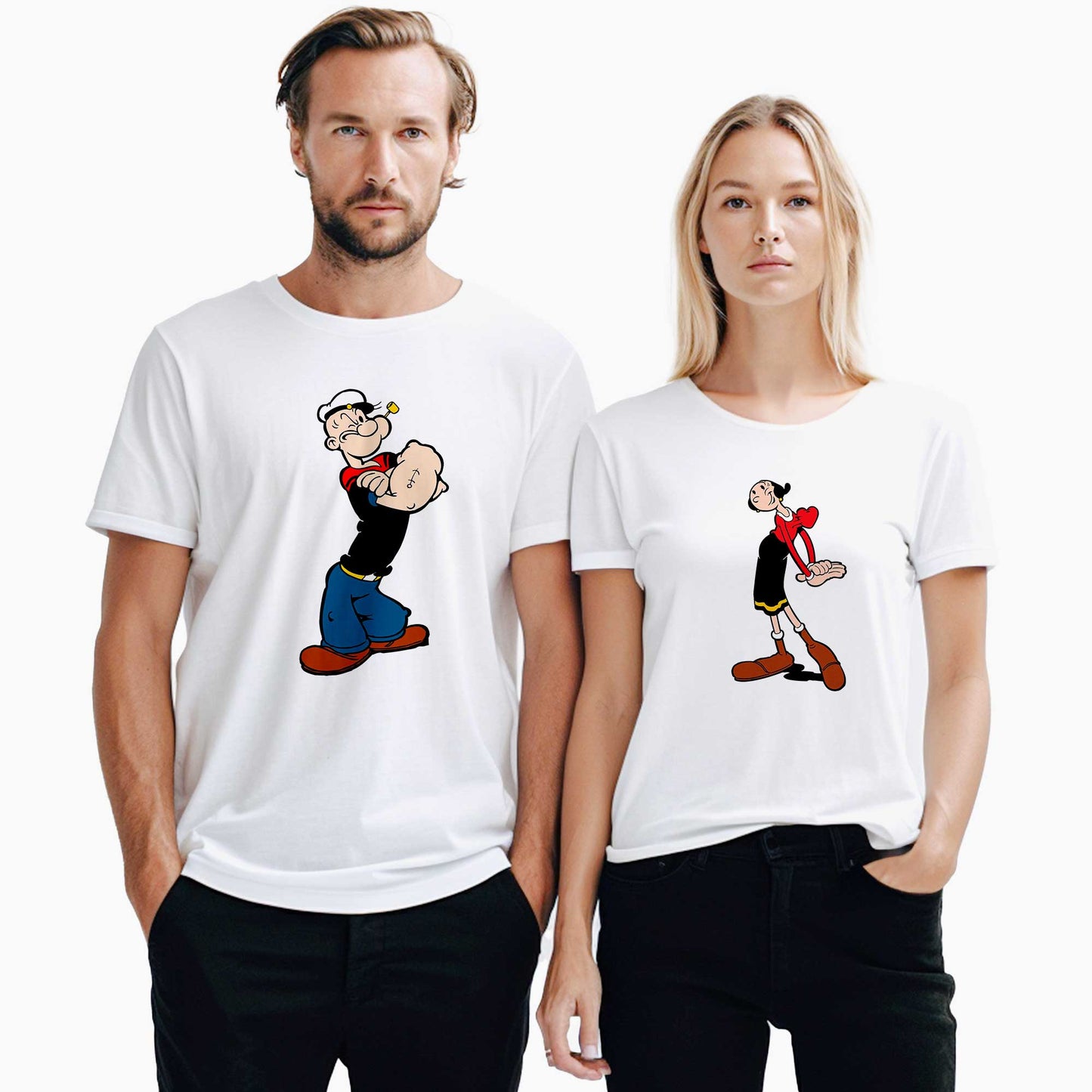 Temel Reis ve Safinaz Sevgili Çift Beyaz Tişört