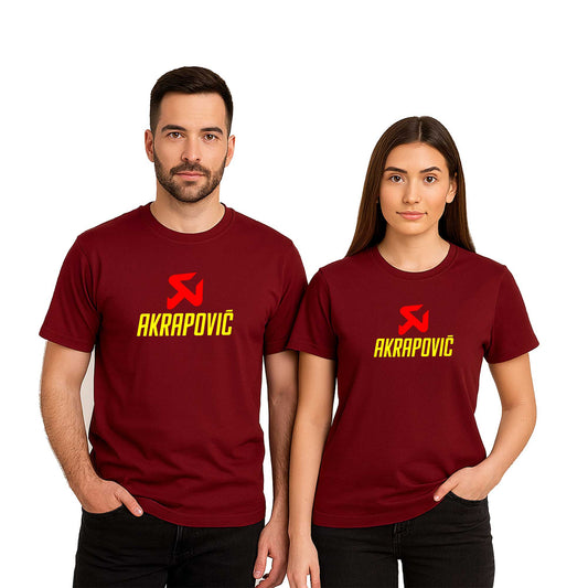 Akrapovic Sevgili Çift Renkli Tişört