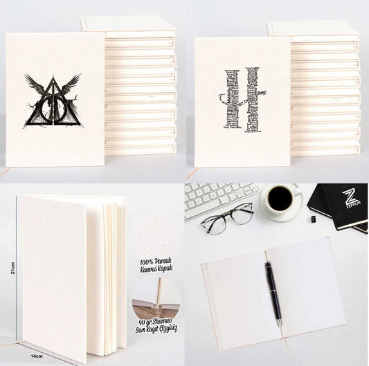 Harry Potter Sevgili Çift Kanvas Defter