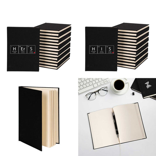 Kimyager Sevgili Çift Kanvas Defter