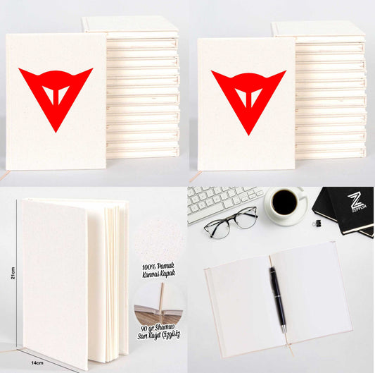 Dainese Red Logo Sevgili Çift Kanvas Defter