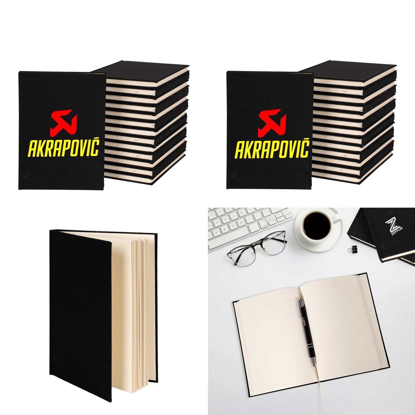 Akrapovic Sevgili Çift Kanvas Defter