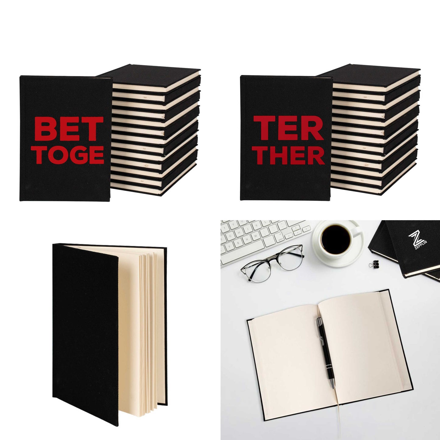 Better Together Sevgili Çift Kanvas Defter