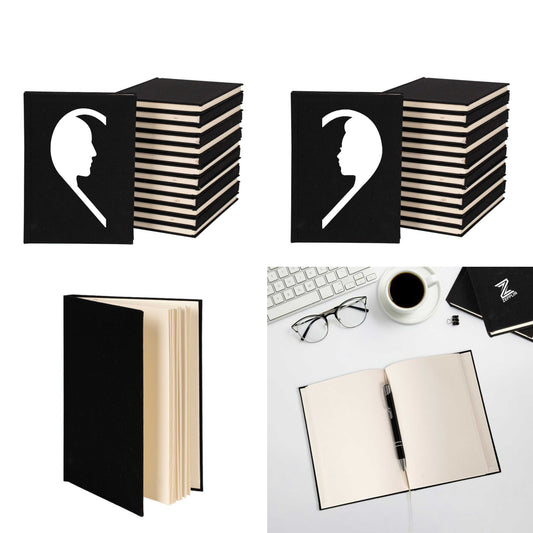 Mr. Mrs. Silüet Sevgili Çift Kanvas Defter