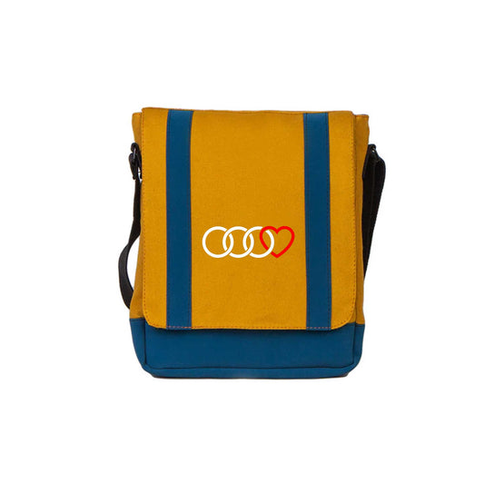 Audi Rings Hearth Sarı Heybe Çantası