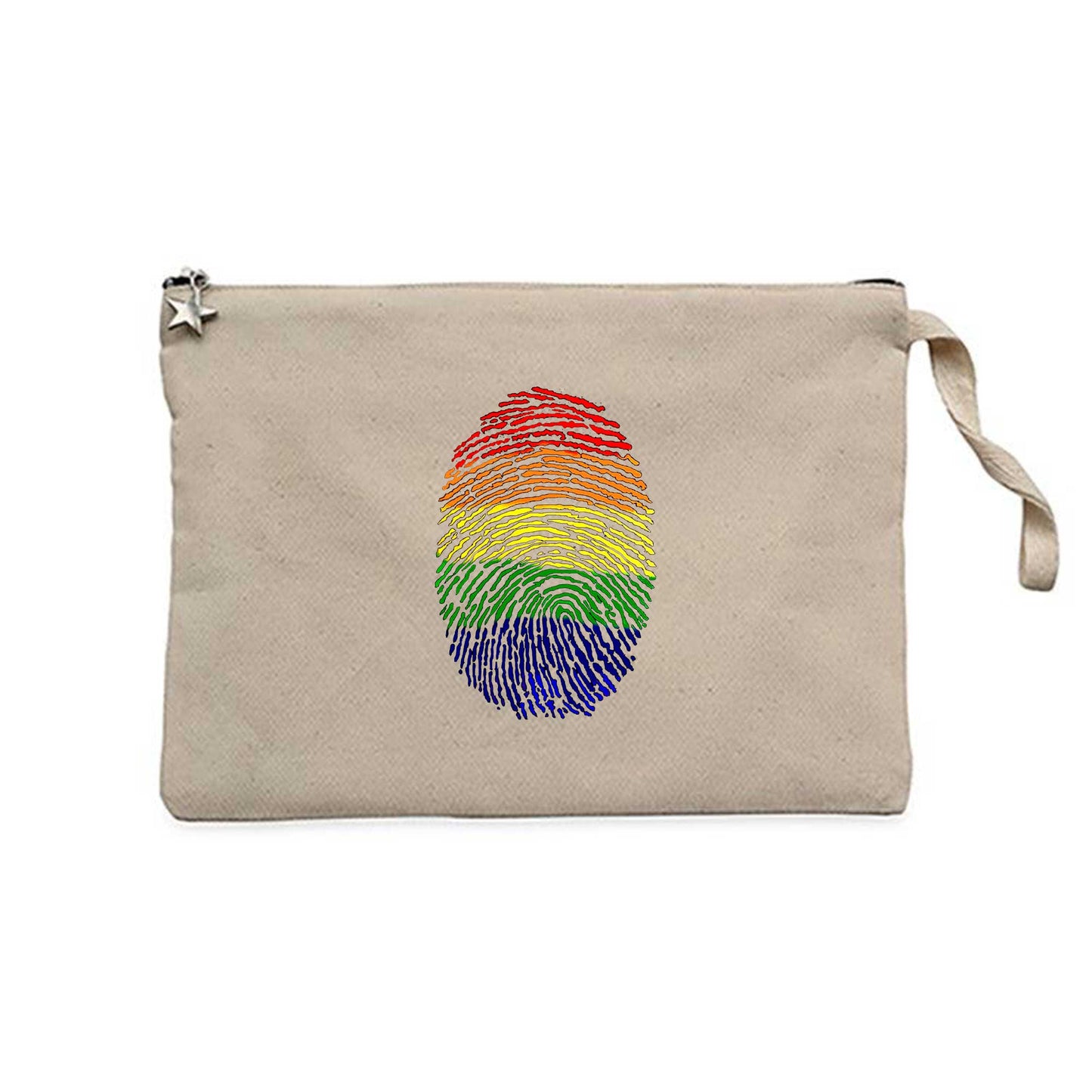 Renkli Dna Krem Clutch Astarlı Cüzdan / El Çantası