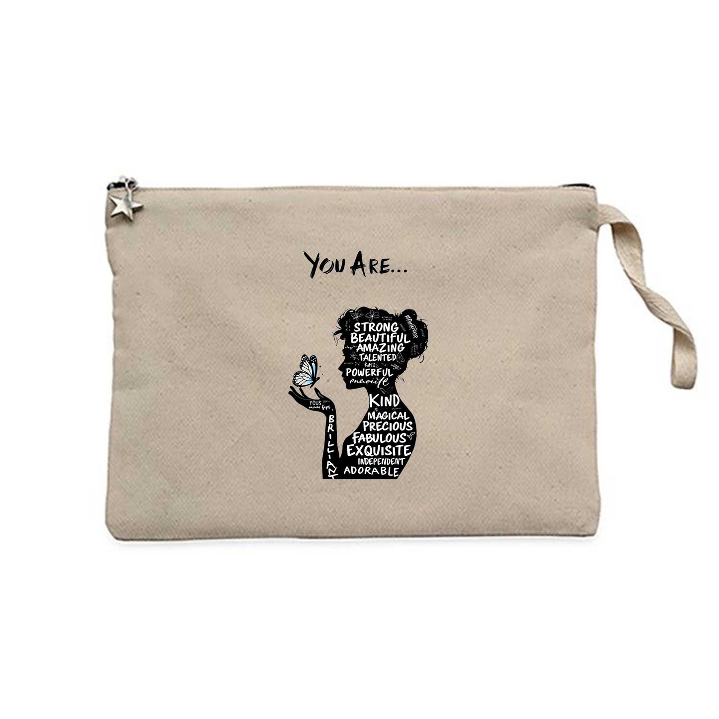 You Are Krem Clutch Astarlı Cüzdan / El Çantası